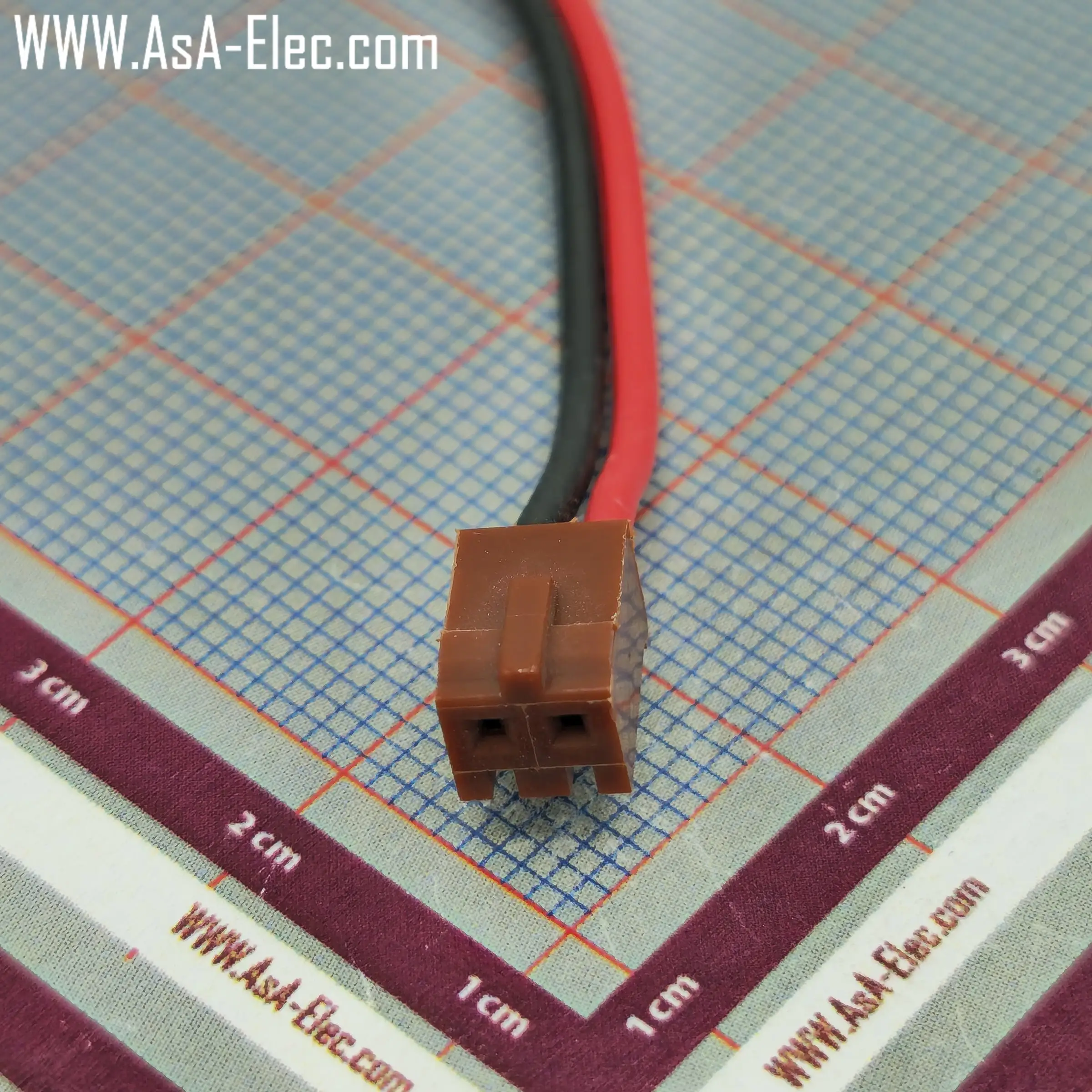 کانکتور آیفونی قهوه ایی 2 پین ماده سیمدار JAE 2.5 mm
